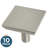 Franklin Brass Simple Chamfered 1.122" Length Square Knob Multipack-45428280