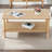 Open Storage Coffee Table Rectangular Center Table with 2-Tier Shelf-357481998