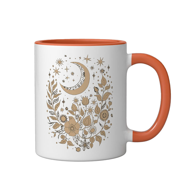 Ceramic Coffee Mug, Orange