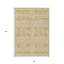 Tapis lavable intérieur et extérieur 8 pi x 10 pi doré et ivoire Southwestern