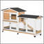 Cage pour animaux, clapier mobile en bois