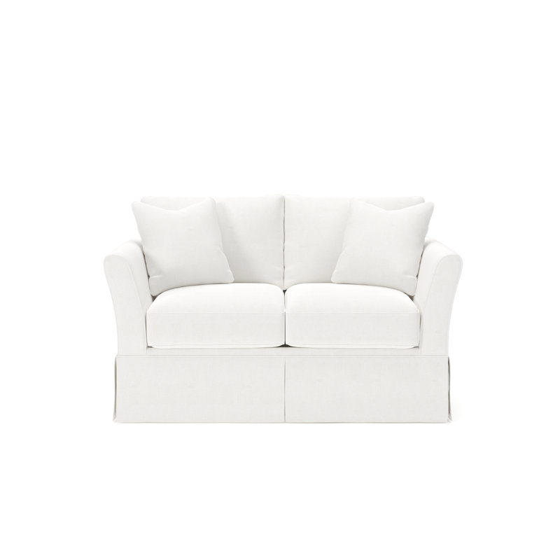 Divan-lit rembourré Shelby, Natté lueur lunaire Drusky Sustain®