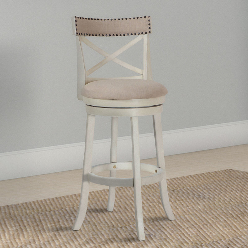 Kane Swivel Upholstered Counter Stool, Bar Stool (29” Seat Height)