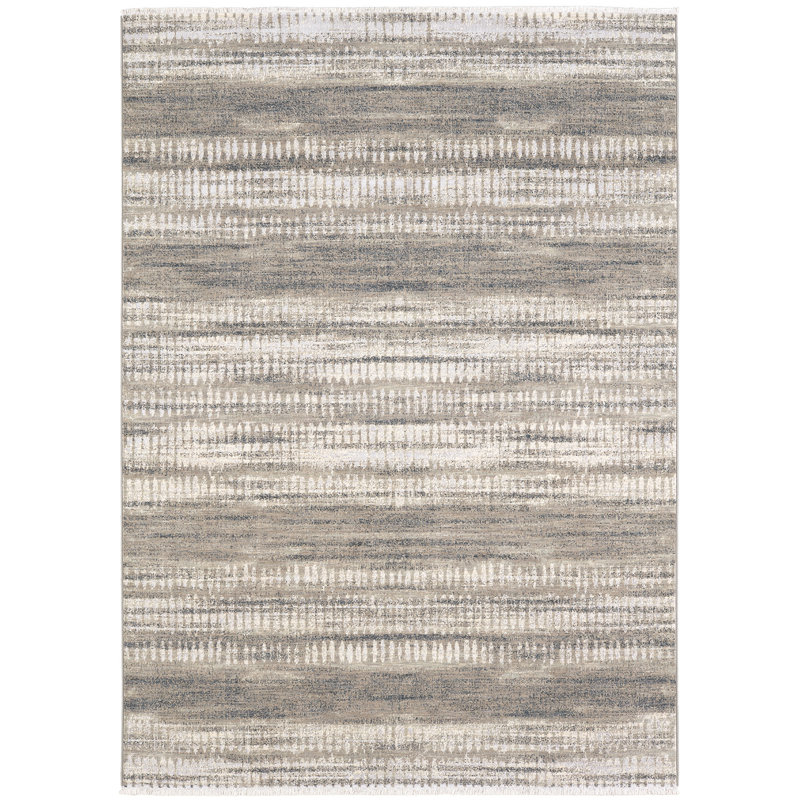 Titanium Abstract Area Rug, Rectangle 3'6" x 5'6"