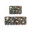 Ensemble de 2 tapis de cuisine noirs en forme de champignon et papillon noir pour décor de maison de campagne fantaisiste