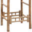 Tabourets de bar en bambou vidaXL avec dossier, résistant aux intempéries, 17,7 po x 20,9 po x 40,2 po brun