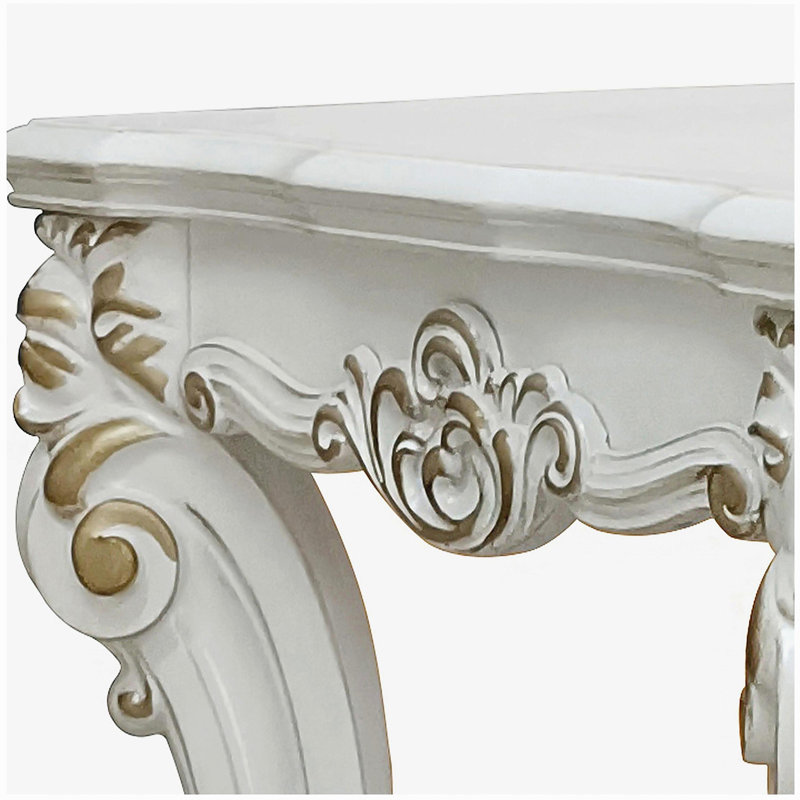 Antique Pearl Square End Table