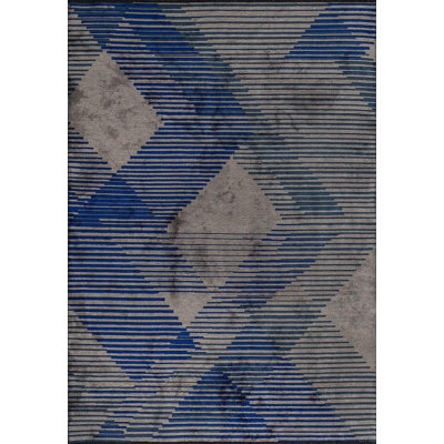 Analilia Geometric Hand Loom Indoor / Outdoor Area Rug