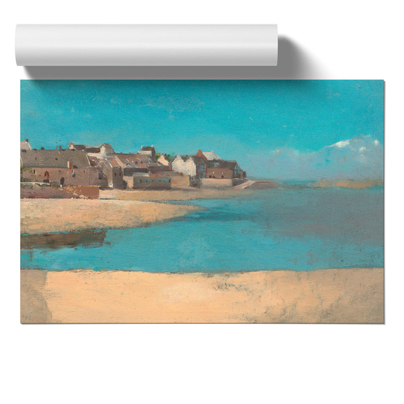 Village by Odilon Redon - No Frame Painting, 21cm H x 30cm W x 0.1cm D