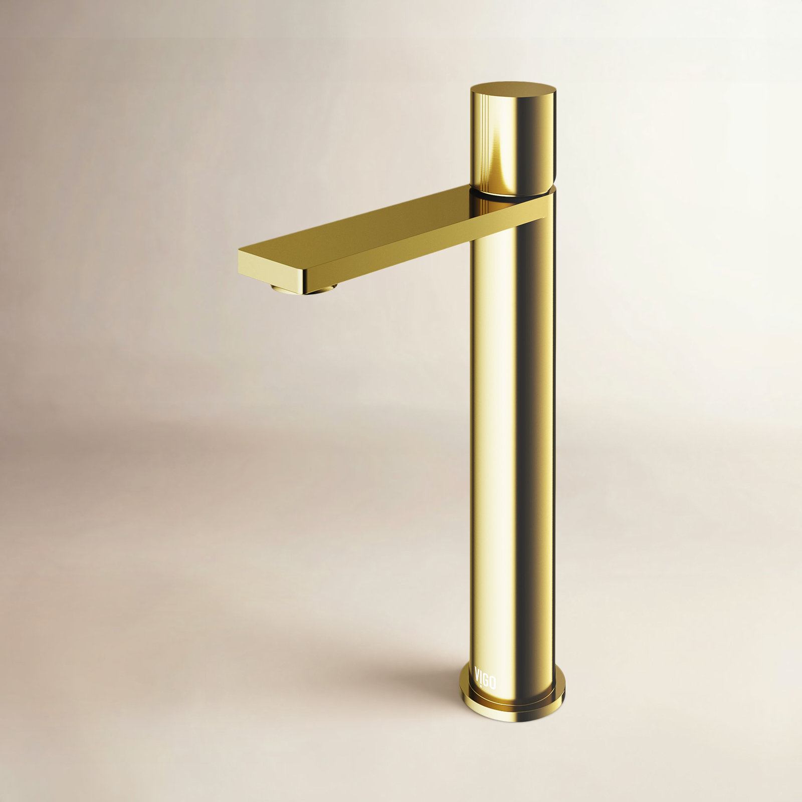 Gotham Vessel Bathroom Faucet, Matte Gold