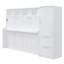 Grand lit escamotable mural avec placard et tiroirs, grand lit, blanc-469965927