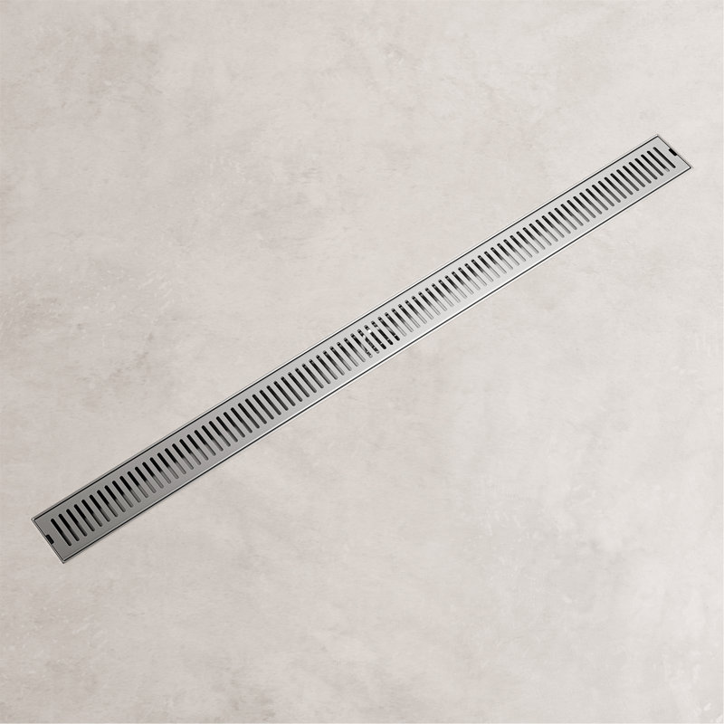 Drain de douche linéaire 36 po VIGO Elan, Nickel brossé