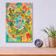 Bungalow Rose «Bird Wreath» par Dean Russo, art mural en verre acrylique, 12 po x 16 po