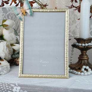 Cadre photo en métal et cristal