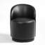 PU Leather Barrel Swivel Armless Dining Chair-209546219