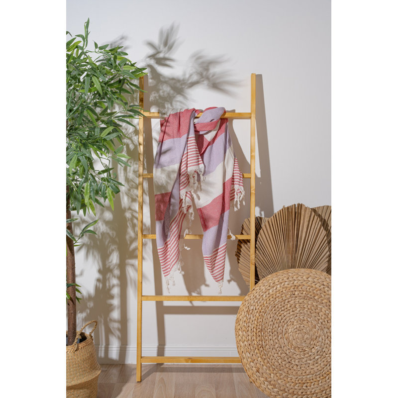 Luxurious Fouta Beach Towel, 100% Cotton, 39.4 x 70.9 inches | Soft, Lightweight, 7.9 oz/sq ft | Ideal for Beach, Pool, and Spa | Quick-Drying, Easy Care - Gentle Wash at 104°F, Tumble Dry Low