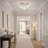 15" 5-light Glam Crystal Flush Mount Chandelier-2075774394