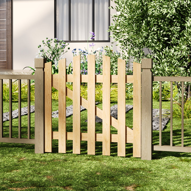 Wood Gate, Yellow, 90cm H x 90cm W