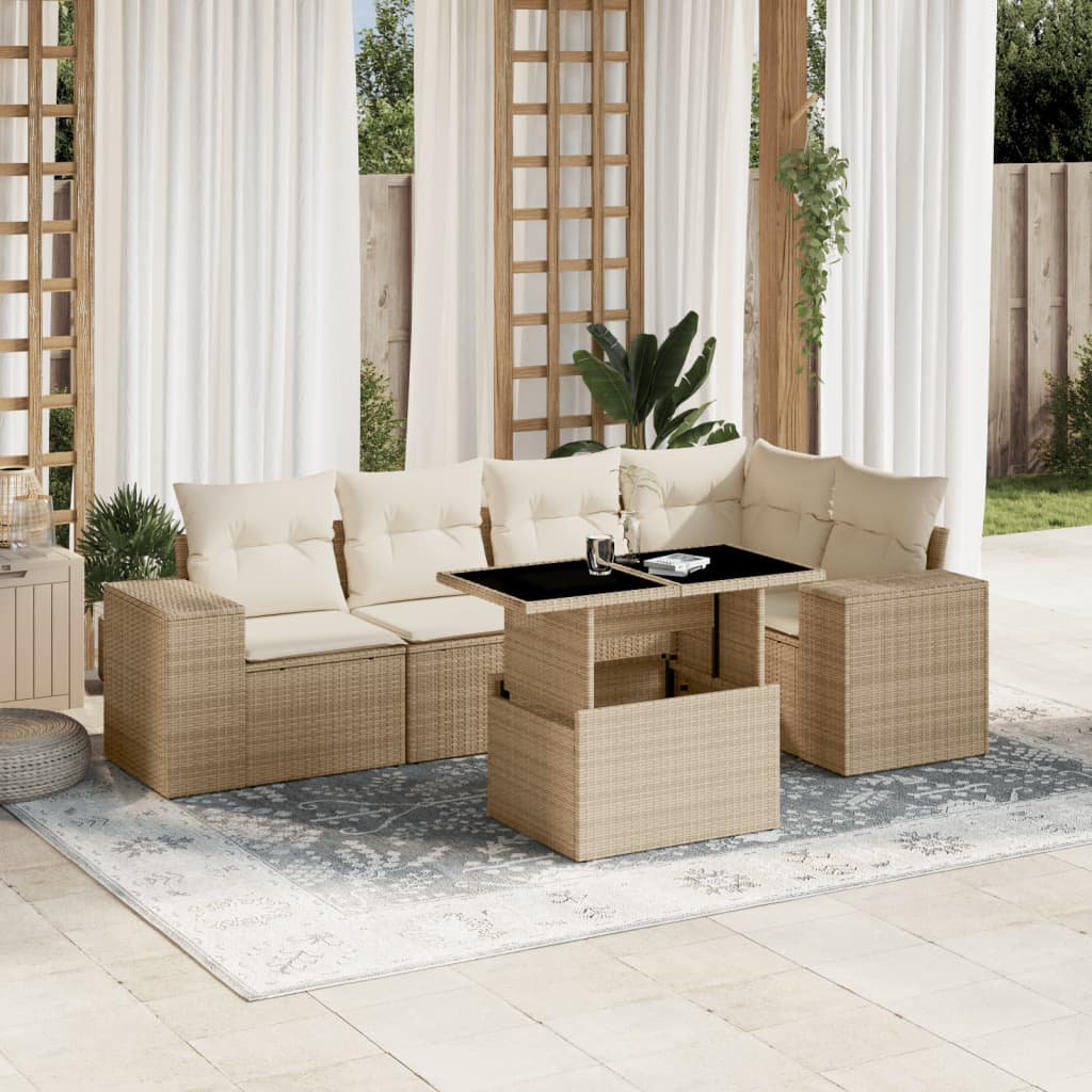 Gartensofa mit Kissen