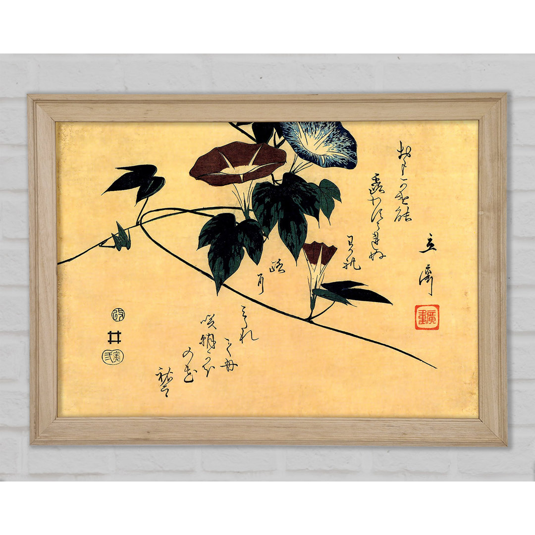 Hiroshige Morning Glory - Einzelner Bilderrahmen Kunstdrucke