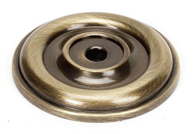 Bella Brass Rose / Rosette, Antique English, 1.625" H x 1.625" W