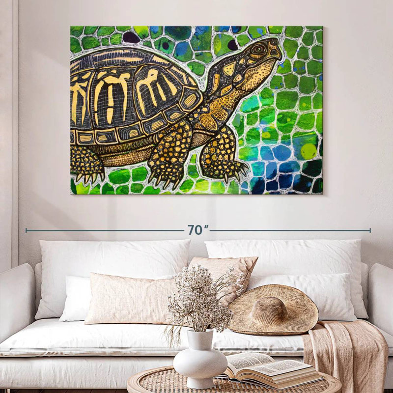 Brampt Eastern Box Turtle, 34" H x 51" W