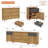 Lysiane 94.4" W 8-Drawer Sideboard with Adjustable Shelves -1280651536