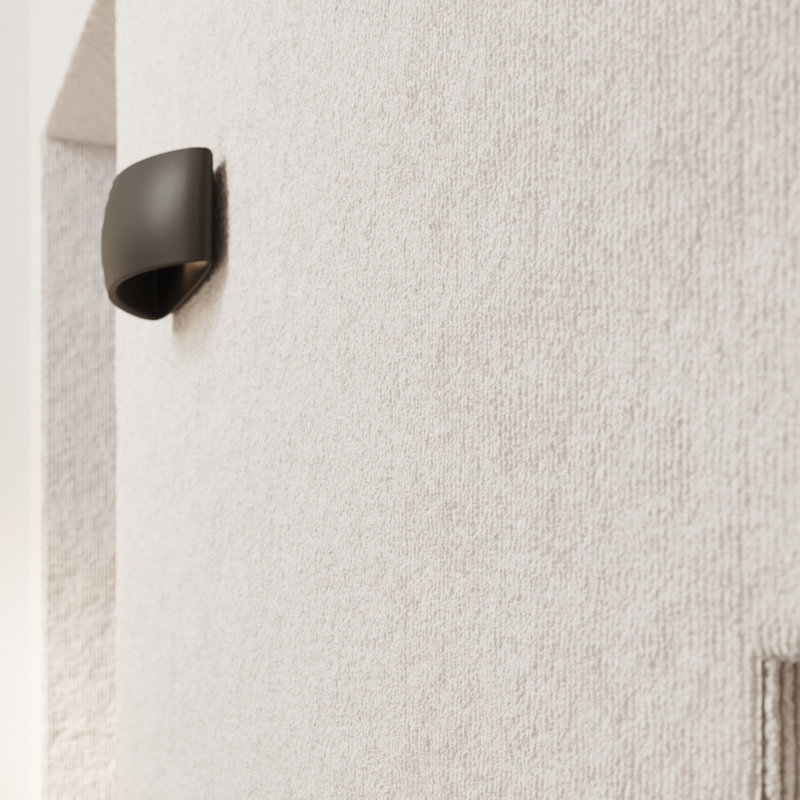Robertsdale Ceramic Flush Mounted Sconce, White