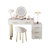 Upholstered Vanity Desk with Chair-993132817