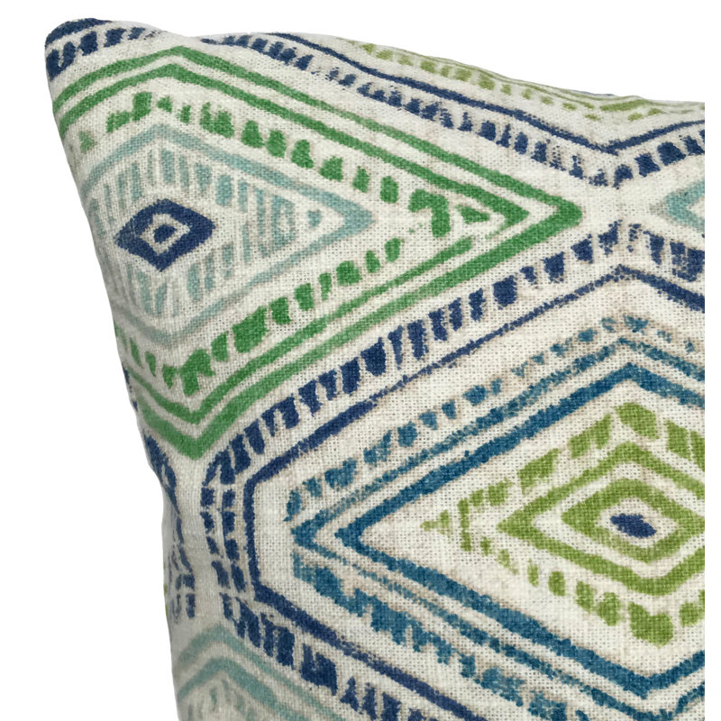 Alazea Square Pillow Cover & Insert, 26" x 26", Bluestone