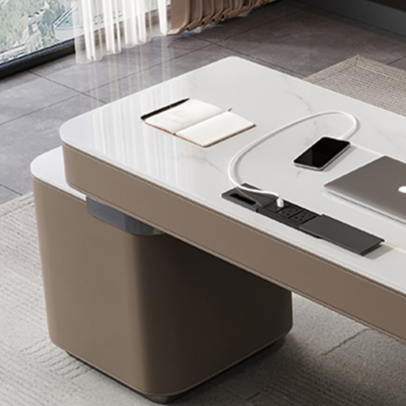 Bureau de luxe élégant, H 29,52 po x l 62,99 po x P 25,59 po