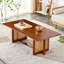 Table basse rectangulaire en bois massif