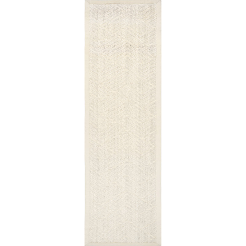 Natural Textured Suzanne Area Rug, Runner 2'6" x 8'