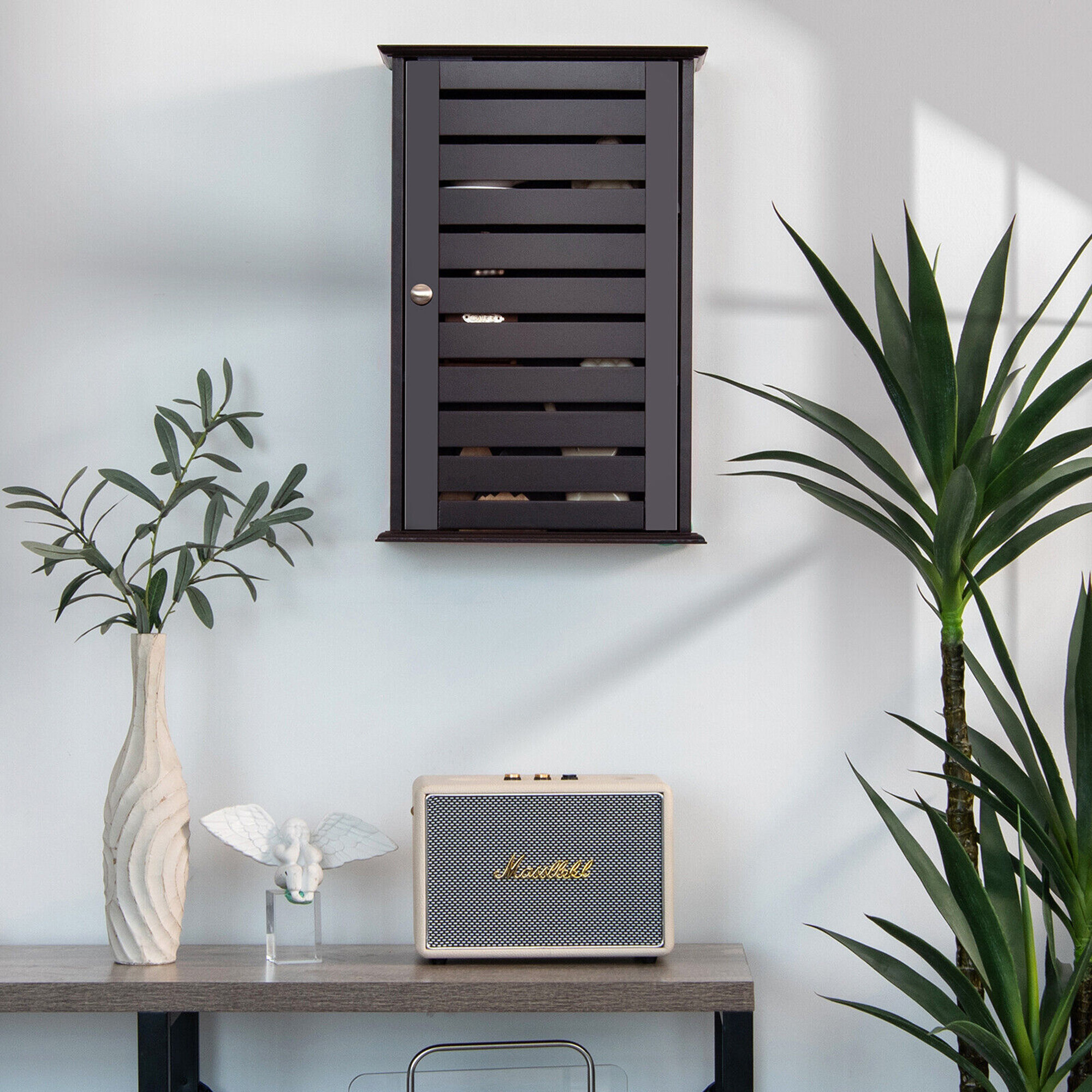 Metal Wall Mounted Bathroom Shelves Red Barrel Studio Finish: Black