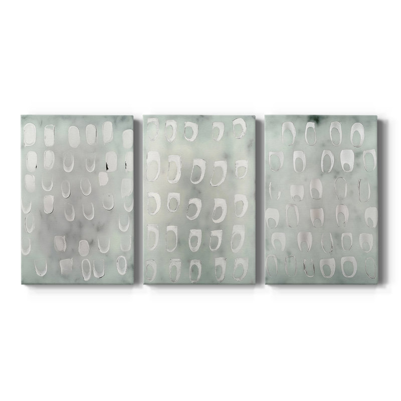 ABSTRACT Series DCCLXVI - Toile tendue sur mesure - 3 pièces, H 12 po x l 24 po