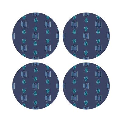 Vegan Leather Round Placemats