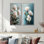 Bouquet de roses Garden Of Grace I - Collection d'art floral sur toile 2 panneaux
