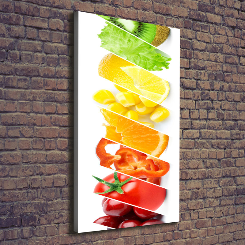 Vegetables And Fruits - Wrapped Canvas Print