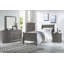 Table de chevet 2 tiroirs gris foncé