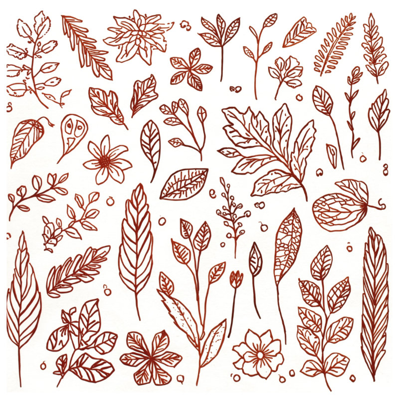 Coussins décoratifs Botanical Leaf, 14 X 14 pouces