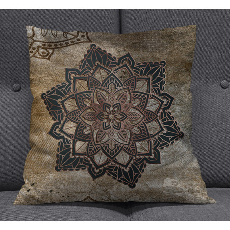 Throw Pillow With Insert, Brown 3, 20"H x 20"W
