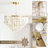 7 - Light Dimmable Capiz Shell Chandelier