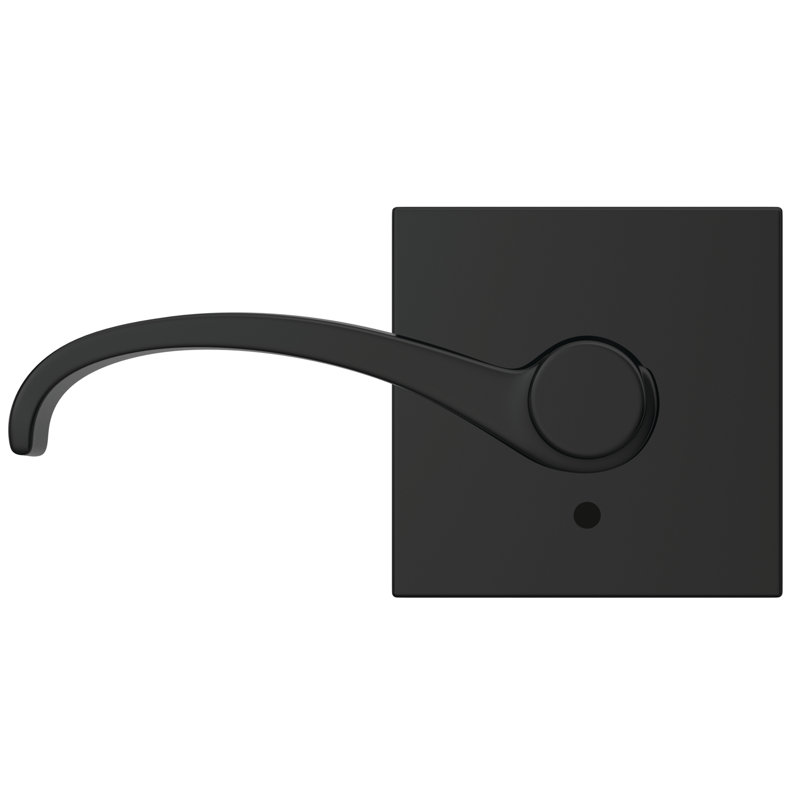 Custom Whitney Non-Turning Lever with Collins Trim, Matte Black