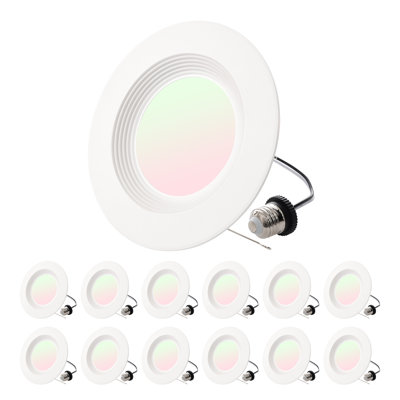 LED Recessed Lighting 5/6 Inch Retrofit Can Lights 1050 LM 13W 5CCT