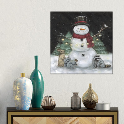 Frosty Friends - reproduction d'art sur toile tendue