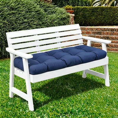 Coussin de banc sur mesure 42×16 avec rembourrage en billes de mousse et coton soyeux, housse en oléfine pour usage intérieur et extérieur, BRY-009