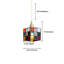 Luminaire suspendu carré Rubik's