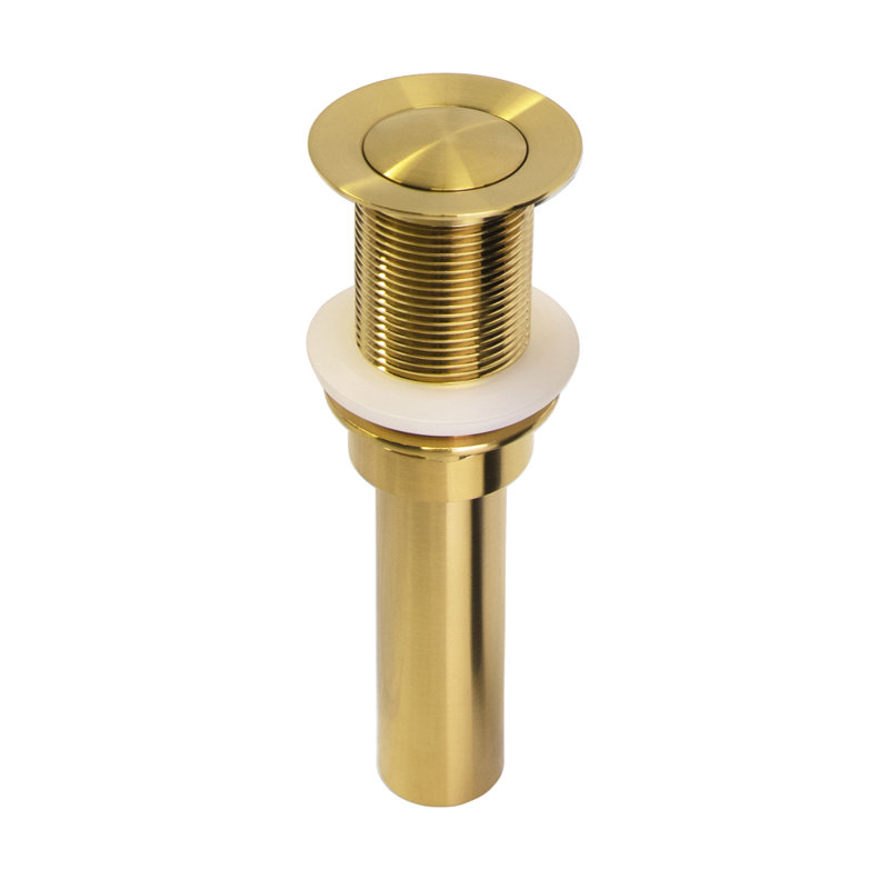 Pop-Up Bathroom Sink Drain, Brushed Gold