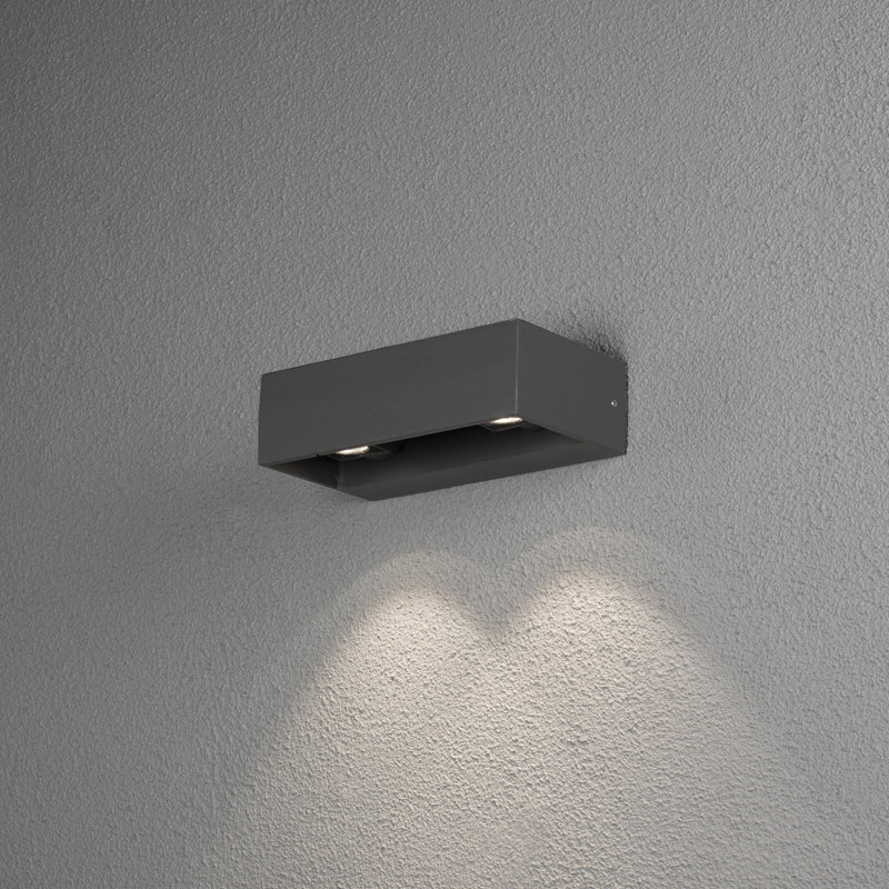 Monza Anthracite Integrated LED Outdoor Flush Mount
