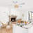52" Farmhouse Plywood 5 Blades Natural Jute White Ceiling Fan With Light Kit And Remote Control